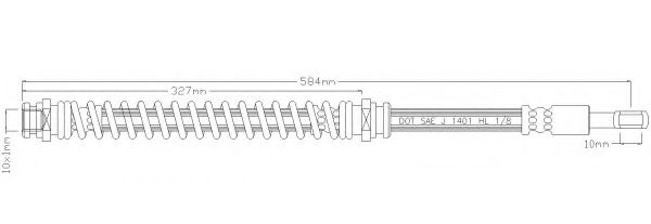 REMKAFLEX 4975 Тормозной шланг для MITSUBISHI OUTLANDER I (Митсубиши/митсубиси Аутлендер 1) REMKAFLEX 4975 Тормозной шланг для MITSUBISHI OUTLANDER I (Митсубиши/митсубиси Аутлендер 1)