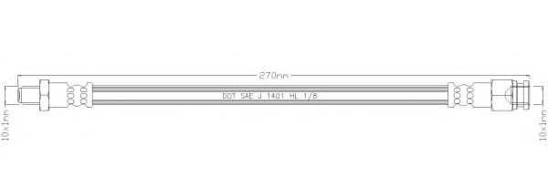 REMKAFLEX 4985 Тормозной шланг для MITSUBISHI GRANDIS (Митсубиши/митсубиси Грандис) REMKAFLEX 4985 Тормозной шланг для MITSUBISHI GRANDIS (Митсубиши/митсубиси Грандис)