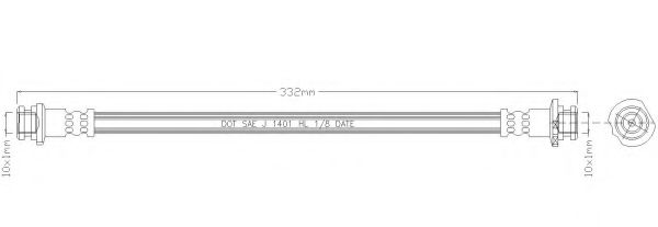 REMKAFLEX 5124 Тормозной шланг для NISSAN (Ниссан)