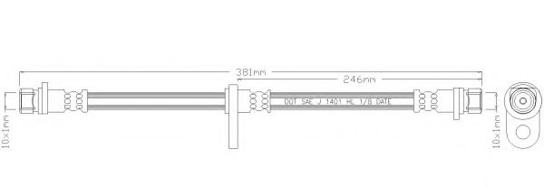 REMKAFLEX 5287 Тормозной шланг для HONDA SHUTTLE (Хонда Шуттлэ) REMKAFLEX 5287 Тормозной шланг для HONDA SHUTTLE (Хонда Шуттлэ)