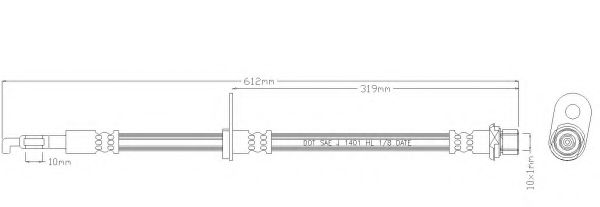 REMKAFLEX 5647 Тормозной шланг для TOYOTA COROLLA VERSO (Тойота/тоета Королла версо) REMKAFLEX 5647 Тормозной шланг для TOYOTA COROLLA VERSO (Тойота/тоета Королла версо)