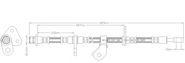 REMKAFLEX 5668 Тормозной шланг для HONDA (Хонда) REMKAFLEX 5668 Тормозной шланг для HONDA (Хонда)