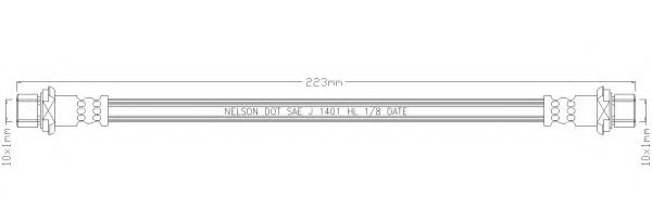 REMKAFLEX 5876 Тормозной шланг для SUBARU TREZIA (Субару Трэзиа)
