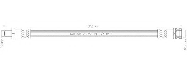 REMKAFLEX 5988 Тормозной шланг для KIA SPORTAGE (Киа Спортейдж) REMKAFLEX 5988 Тормозной шланг для KIA SPORTAGE (Киа Спортейдж)