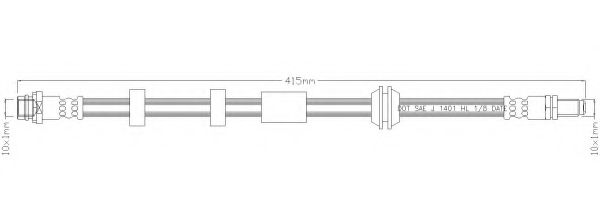 REMKAFLEX 5994 Тормозной шланг для FORD (Форд) REMKAFLEX 5994 Тормозной шланг для FORD (Форд)