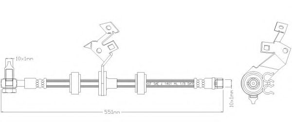 REMKAFLEX 6021 Тормозной шланг для MERCEDES-BENZ M-CLASS (Мэрcэдэс-бэнз М-cласс) REMKAFLEX 6021 Тормозной шланг для MERCEDES-BENZ M-CLASS (Мэрcэдэс-бэнз М-cласс)