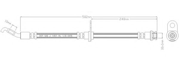 REMKAFLEX 6071 Тормозной шланг для SUZUKI (Сузуки) REMKAFLEX 6071 Тормозной шланг для SUZUKI (Сузуки)
