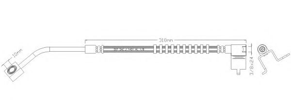 REMKAFLEX 6081 Тормозной шланг для CHRYSLER PT CRUISER (Крайслер Пт cруисэр) REMKAFLEX 6081 Тормозной шланг для CHRYSLER PT CRUISER (Крайслер Пт cруисэр)