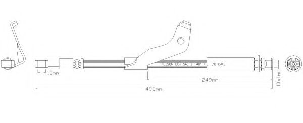 REMKAFLEX 6084 Тормозной шланг для OPEL ANTARA (Опель Антара) REMKAFLEX 6084 Тормозной шланг для OPEL ANTARA (Опель Антара)