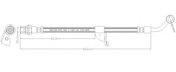 REMKAFLEX 6088 Тормозной шланг для OPEL ANTARA (Опель Антара) REMKAFLEX 6088 Тормозной шланг для OPEL ANTARA (Опель Антара)