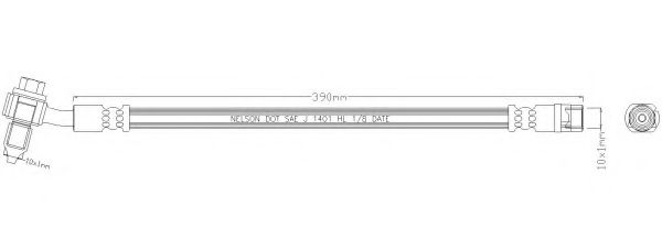 REMKAFLEX 6095 Тормозной шланг для OPEL INSIGNIA (Опель Инсигния) REMKAFLEX 6095 Тормозной шланг для OPEL INSIGNIA (Опель Инсигния)