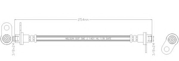 REMKAFLEX 6298 Тормозной шланг для JEEP PATRIOT (Джип Патриот) REMKAFLEX 6298 Тормозной шланг для JEEP PATRIOT (Джип Патриот)