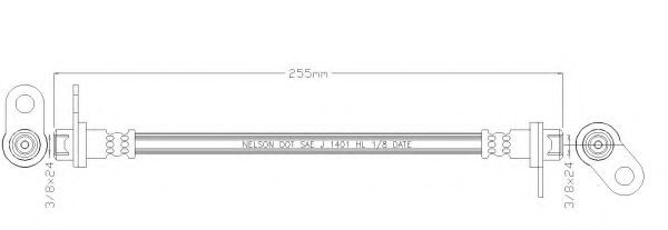 REMKAFLEX 6299 Тормозной шланг для JEEP PATRIOT (Джип Патриот) REMKAFLEX 6299 Тормозной шланг для JEEP PATRIOT (Джип Патриот)