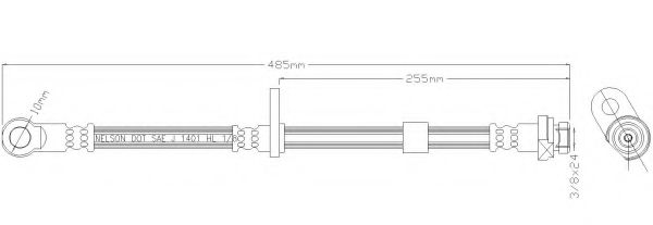 REMKAFLEX 6300 Тормозной шланг для JEEP PATRIOT (Джип Патриот) REMKAFLEX 6300 Тормозной шланг для JEEP PATRIOT (Джип Патриот)