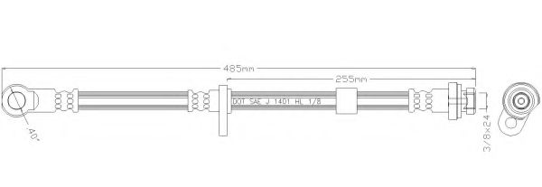 REMKAFLEX 6301 Тормозной шланг для JEEP PATRIOT (Джип Патриот) REMKAFLEX 6301 Тормозной шланг для JEEP PATRIOT (Джип Патриот)