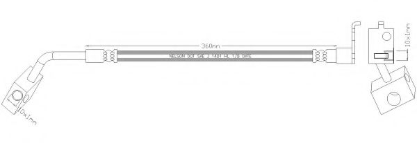 REMKAFLEX 6308 Тормозной шланг для JEEP LIBERTY (Джип Либэртъ) REMKAFLEX 6308 Тормозной шланг для JEEP LIBERTY (Джип Либэртъ)