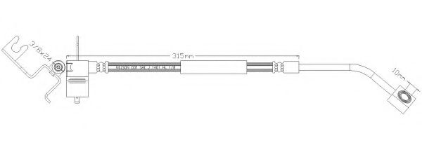 REMKAFLEX 6462 Тормозной шланг для CHRYSLER PT CRUISER (Крайслер Пт cруисэр) REMKAFLEX 6462 Тормозной шланг для CHRYSLER PT CRUISER (Крайслер Пт cруисэр)
