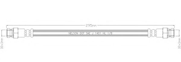 REMKAFLEX 6581 Тормозной шланг для HYUNDAI GRACE (Хендай Граcэ) REMKAFLEX 6581 Тормозной шланг для HYUNDAI GRACE (Хендай Граcэ)