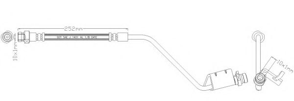 REMKAFLEX 6689 Тормозной шланг для HYUNDAI IX20 (Хендай Иx20)