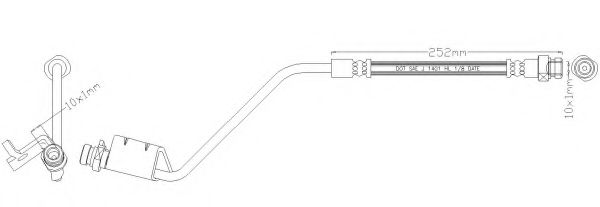 REMKAFLEX 6690 Тормозной шланг для HYUNDAI IX20 (Хендай Иx20)