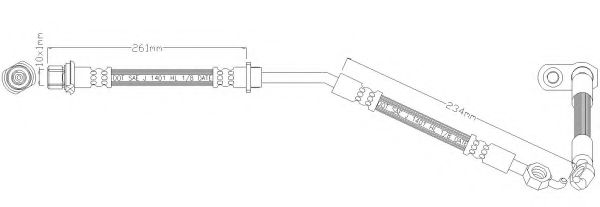 REMKAFLEX 6691 Тормозной шланг для SUBARU TREZIA (Субару Трэзиа)