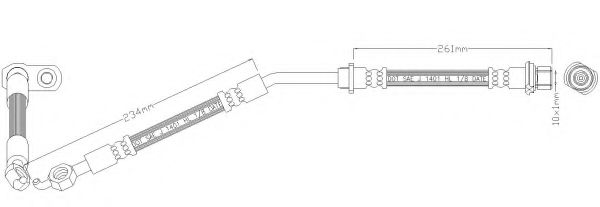 REMKAFLEX 6692 Тормозной шланг для SUBARU TREZIA (Субару Трэзиа)