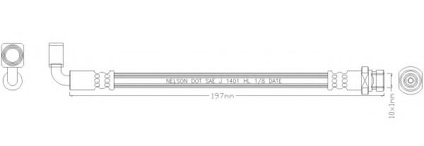 REMKAFLEX 6819 Тормозной шланг для HYUNDAI SONATA II (Хендай Соната 2) REMKAFLEX 6819 Тормозной шланг для HYUNDAI SONATA II (Хендай Соната 2)