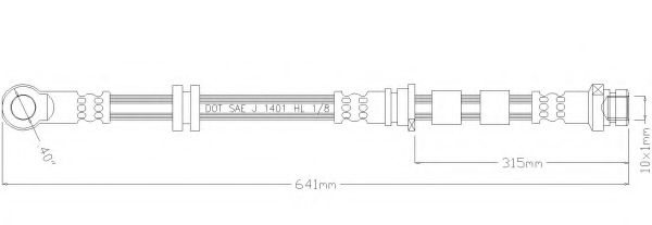 REMKAFLEX 6887 Тормозной шланг для MITSUBISHI RVR (Митсубиши/митсубиси Рvр) REMKAFLEX 6887 Тормозной шланг для MITSUBISHI RVR (Митсубиши/митсубиси Рvр)