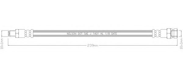 REMKAFLEX 6906 Тормозной шланг для MITSUBISHI RVR (Митсубиши/митсубиси Рvр) REMKAFLEX 6906 Тормозной шланг для MITSUBISHI RVR (Митсубиши/митсубиси Рvр)