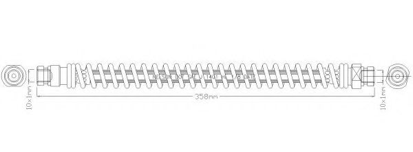 REMKAFLEX 6989 Тормозной шланг для KIA (Киа) REMKAFLEX 6989 Тормозной шланг для KIA (Киа)