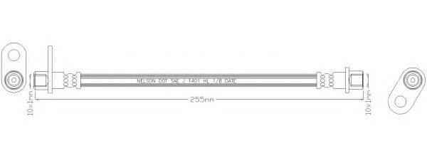 REMKAFLEX 6997 Тормозной шланг для MITSUBISHI RVR (Митсубиши/митсубиси Рvр) REMKAFLEX 6997 Тормозной шланг для MITSUBISHI RVR (Митсубиши/митсубиси Рvр)