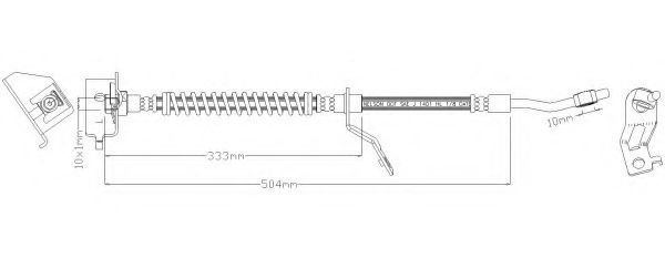 REMKAFLEX 7052 Тормозной шланг для HYUNDAI IX20 (Хендай Иx20)