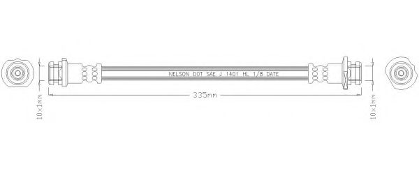 REMKAFLEX 7151 Тормозной шланг для NISSAN (Ниссан)