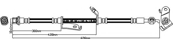 REMKAFLEX 7202 Тормозной шланг для TOYOTA (Тойота/тоета) REMKAFLEX 7202 Тормозной шланг для TOYOTA (Тойота/тоета)