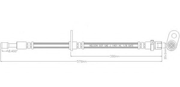 REMKAFLEX 7336 Тормозной шланг для SUBARU XV / CROSSTREK (Субару Xv / cросстрэк) REMKAFLEX 7336 Тормозной шланг для SUBARU XV / CROSSTREK (Субару Xv / cросстрэк)