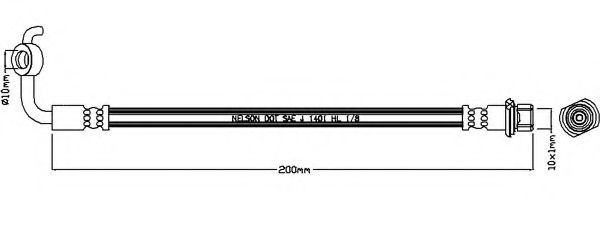 REMKAFLEX 7358 Тормозной шланг для TOYOTA ESTIMA III (Тойота/тоета Эстима 3) REMKAFLEX 7358 Тормозной шланг для TOYOTA ESTIMA III (Тойота/тоета Эстима 3)
