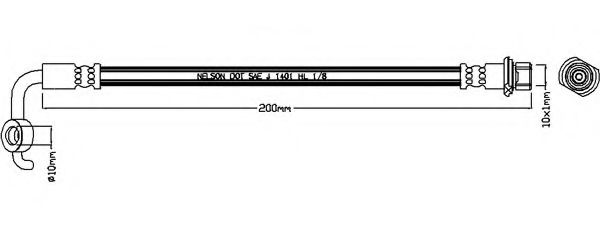 REMKAFLEX 7359 Тормозной шланг для TOYOTA ESTIMA III (Тойота/тоета Эстима 3) REMKAFLEX 7359 Тормозной шланг для TOYOTA ESTIMA III (Тойота/тоета Эстима 3)