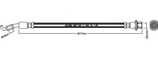 REMKAFLEX 7446 Тормозной шланг для LEXUS IS I (Лексус Ис 1) REMKAFLEX 7446 Тормозной шланг для LEXUS IS I (Лексус Ис 1)
