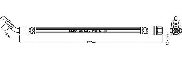 REMKAFLEX 7447 Тормозной шланг для LEXUS IS I (Лексус Ис 1) REMKAFLEX 7447 Тормозной шланг для LEXUS IS I (Лексус Ис 1)