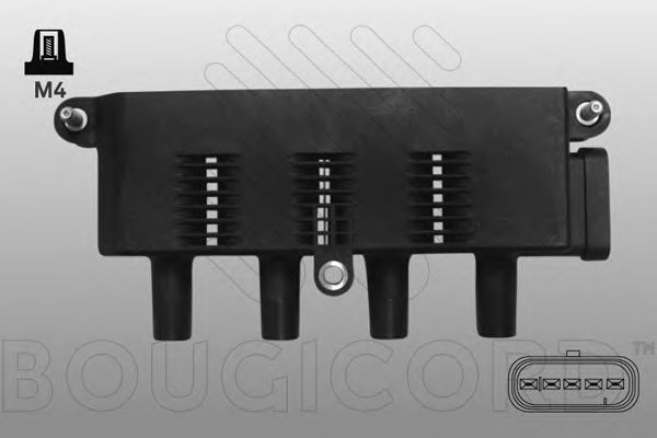 BOUGICORD 155074 Катушка зажигания для FIAT 500 C (Фиат 500 c) BOUGICORD 155074 Катушка зажигания для FIAT 500 C (Фиат 500 c)