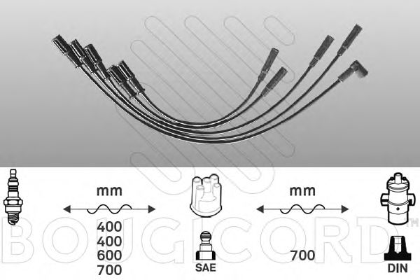 BOUGICORD 7277 Комплект проводов зажигания для LANCIA (Лансиа/лянча) BOUGICORD 7277 Комплект проводов зажигания для LANCIA (Лансиа/лянча)