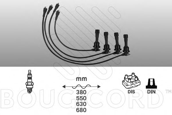 BOUGICORD 7414 Комплект проводов зажигания для HYUNDAI ELANTRA II (Хендай Элантра 2) BOUGICORD 7414 Комплект проводов зажигания для HYUNDAI ELANTRA II (Хендай Элантра 2)