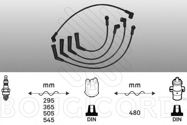 BOUGICORD 8107 Комплект проводов зажигания для HYUNDAI EXCEL (Хендай Эxcэл) BOUGICORD 8107 Комплект проводов зажигания для HYUNDAI EXCEL (Хендай Эxcэл)