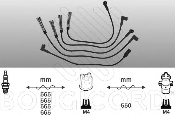 BOUGICORD 4113 Комплект проводов зажигания для VOLKSWAGEN JETTA II (Фольксваген Жэтта 2) BOUGICORD 4113 Комплект проводов зажигания для VOLKSWAGEN JETTA II (Фольксваген Жэтта 2)