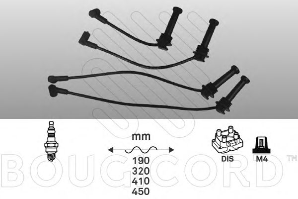 BOUGICORD 4178 Комплект проводов зажигания для FORD (Форд) BOUGICORD 4178 Комплект проводов зажигания для FORD (Форд)