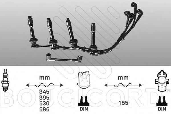 BOUGICORD 6819 Комплект проводов зажигания для NISSAN PRIMERA (Ниссан Примера) BOUGICORD 6819 Комплект проводов зажигания для NISSAN PRIMERA (Ниссан Примера)