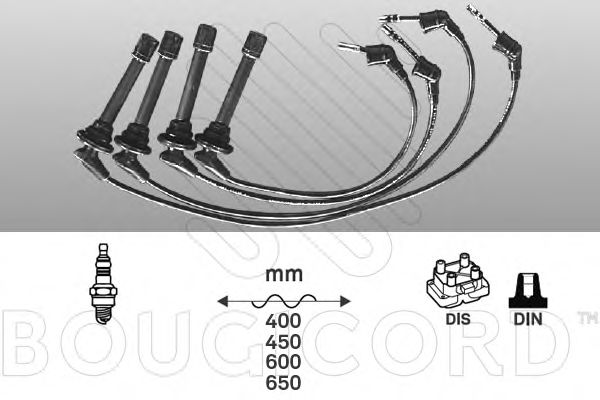 BOUGICORD 7209 Комплект проводов зажигания для HONDA CRX II (Хонда Cрх 2) BOUGICORD 7209 Комплект проводов зажигания для HONDA CRX II (Хонда Cрх 2)