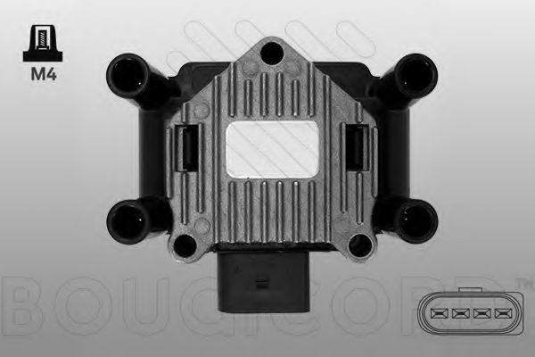 BOUGICORD 156100 Катушка зажигания для VOLKSWAGEN NOVO FUSCA (Фольксваген Ноvо фусcа) BOUGICORD 156100 Катушка зажигания для VOLKSWAGEN NOVO FUSCA (Фольксваген Ноvо фусcа)