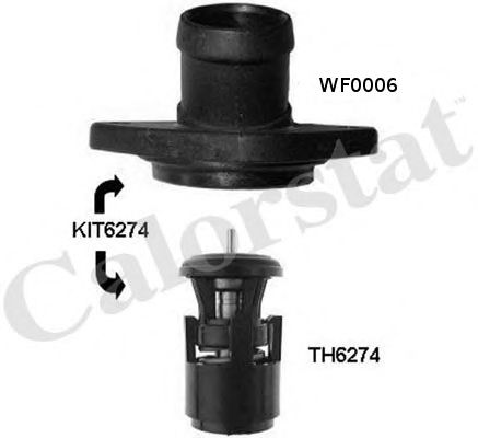 CALORSTAT by Vernet KIT6274.87J Термостат, охлаждающая жидкость для VOLKSWAGEN GOLF PLUS (Фольксваген Гольф плюс) CALORSTAT by Vernet KIT6274.87J Термостат, охлаждающая жидкость для VOLKSWAGEN GOLF PLUS (Фольксваген Гольф плюс)