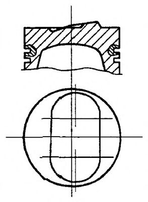 NÜRAL 87-783800-10 Поршень для FIAT TEMPRA (Фиат Тэмпра) NÜRAL 87-783800-10 Поршень для FIAT TEMPRA (Фиат Тэмпра)